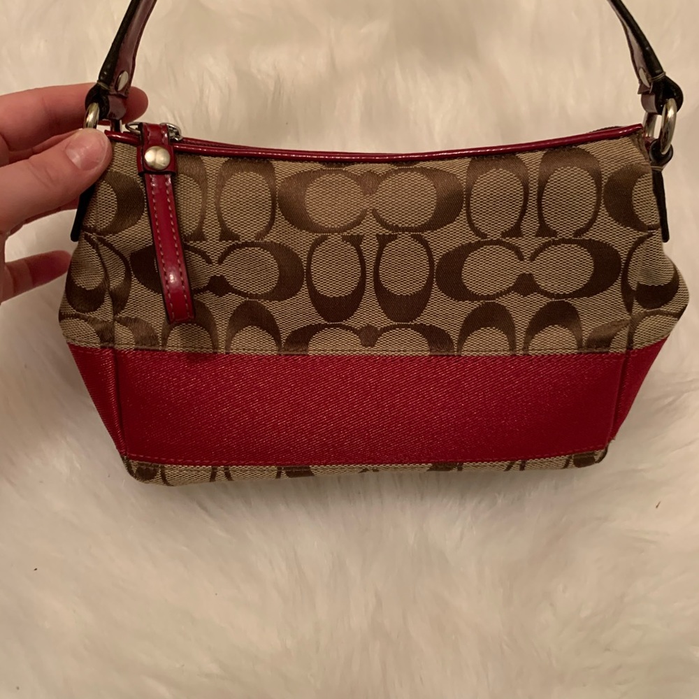 Coach Signature and Hot Pink Baguette